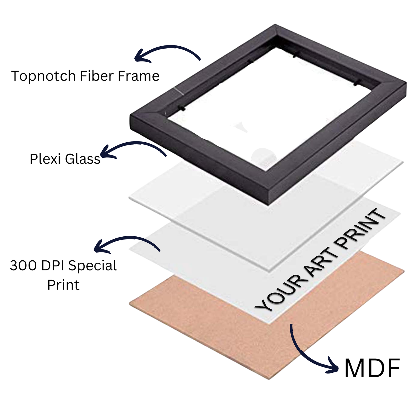 A "Square Minimal Wall Art Black and White wall photo frame