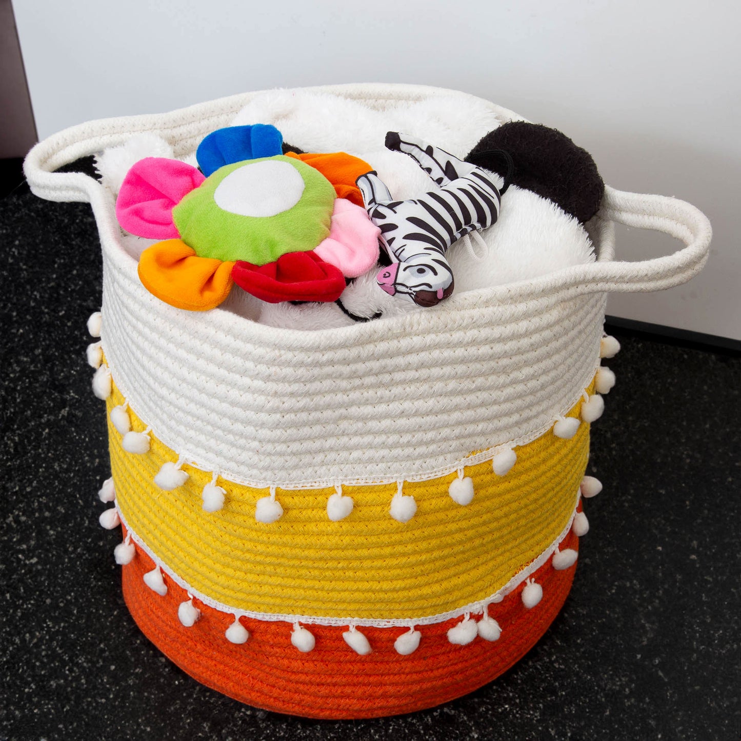 Happy Rainbow Laundry Basket