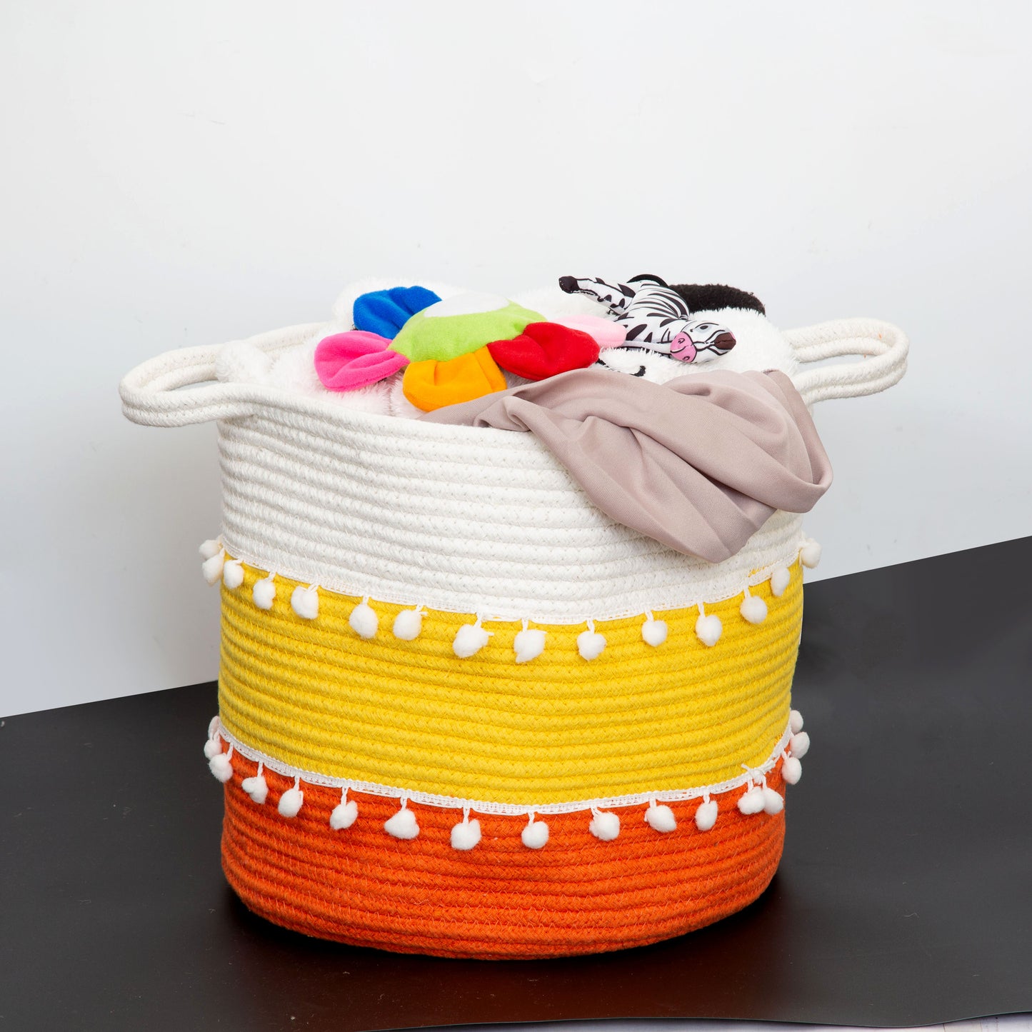 Happy Rainbow Laundry Basket