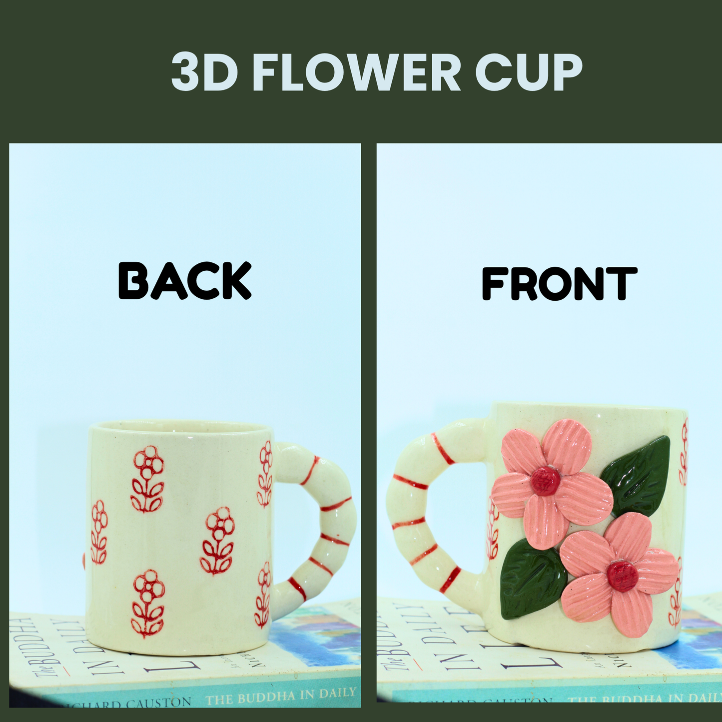 3D Flower Garden Mug