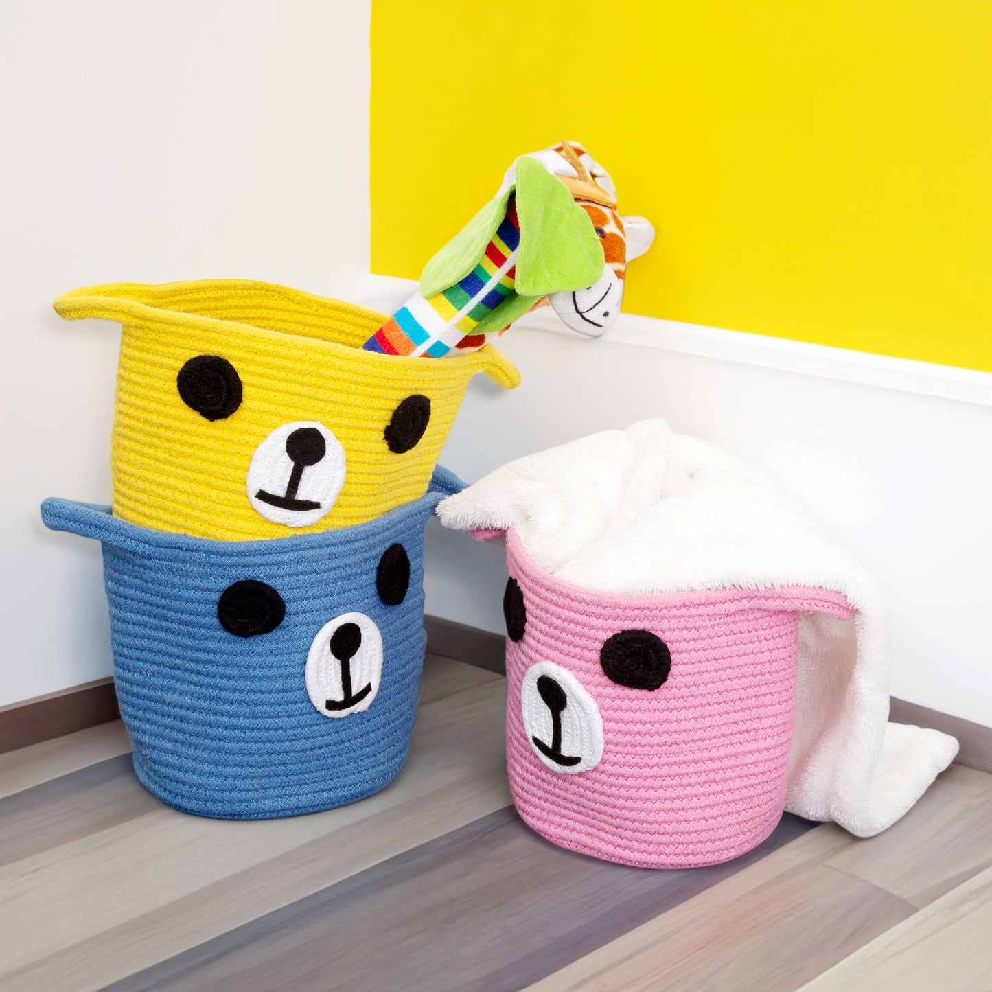 Cute Cartoon Bear Baskets