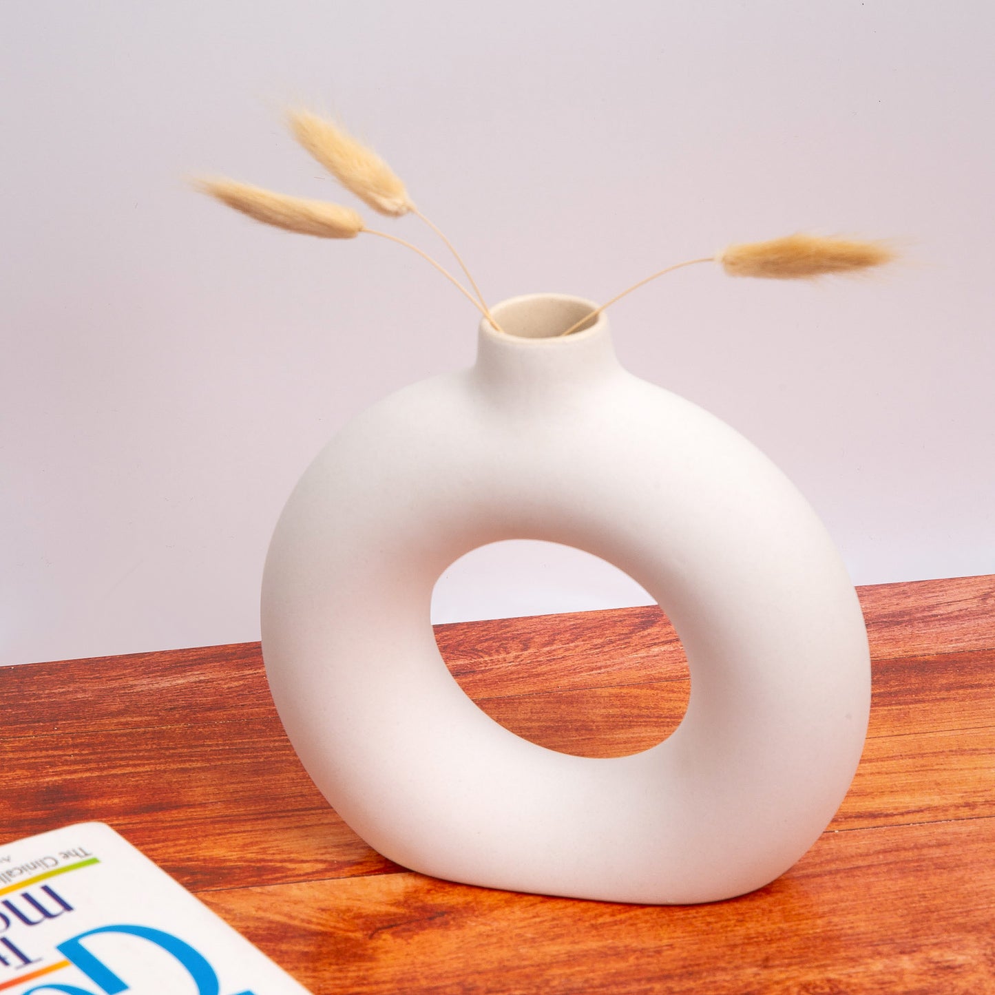 Lil White Donut Vase