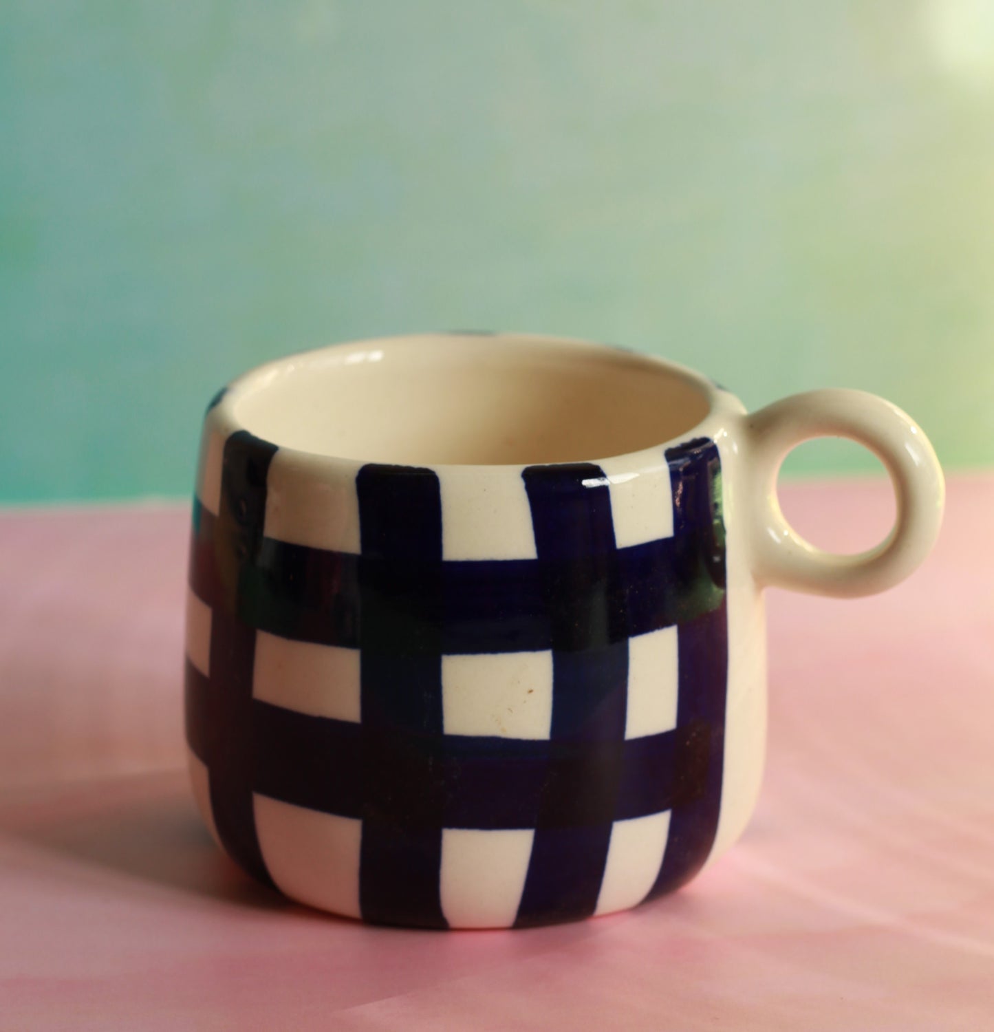 Cute Self Care Cup (Chequered)