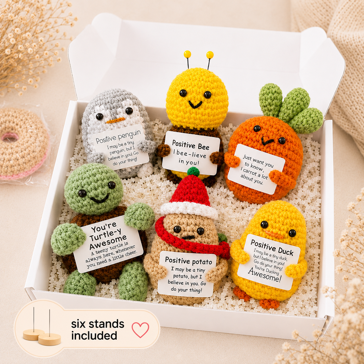 Emotional Support Crochet Family (WINTER FAMILY PACK)