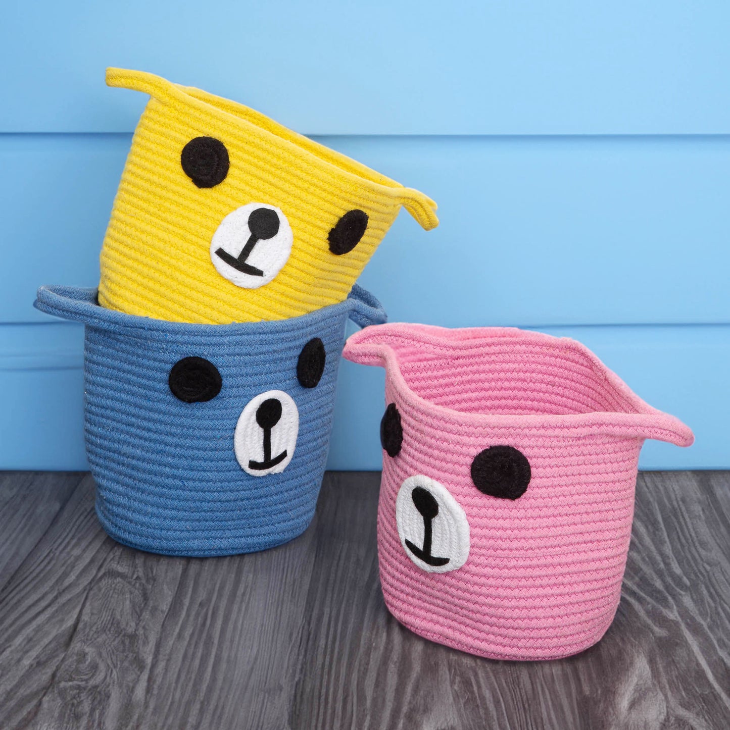 Cute Cartoon Bear Baskets