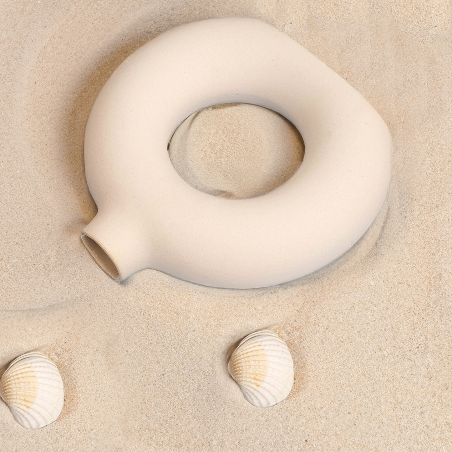 Lil White Donut Vase
