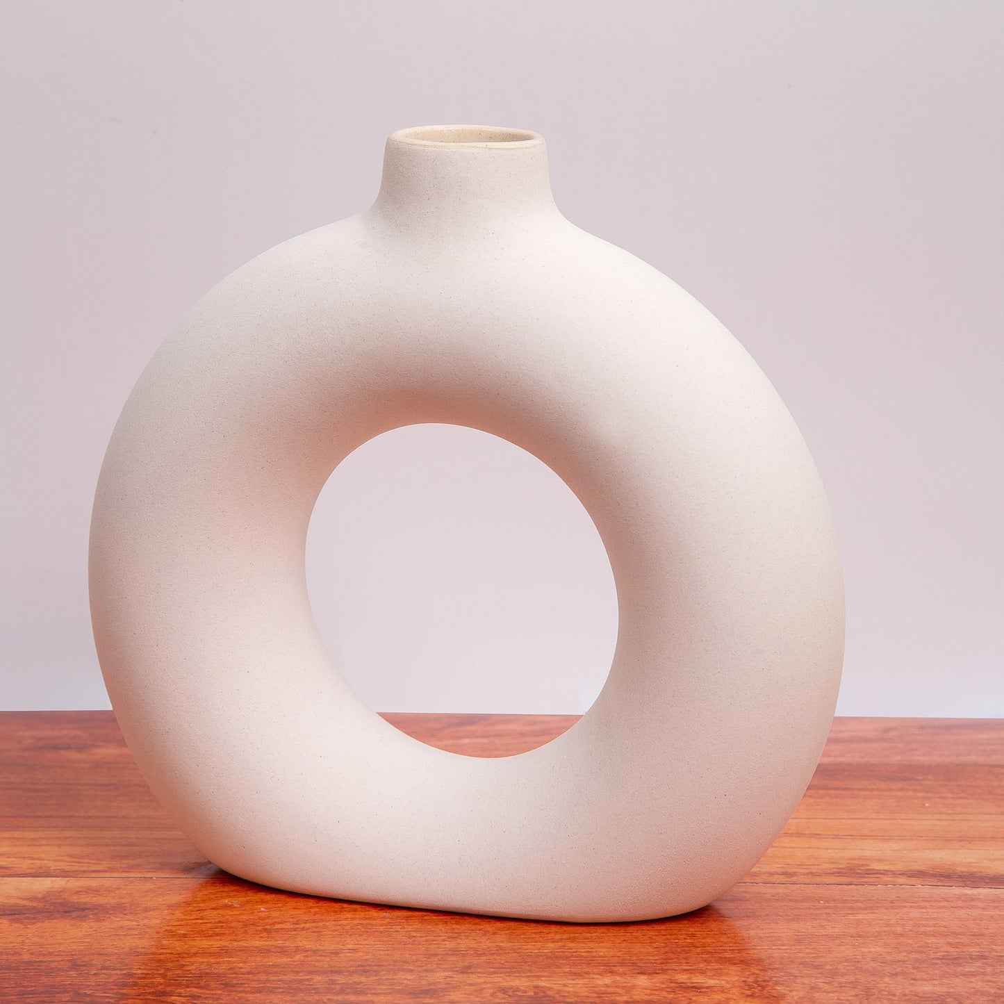 Lil White Donut Vase