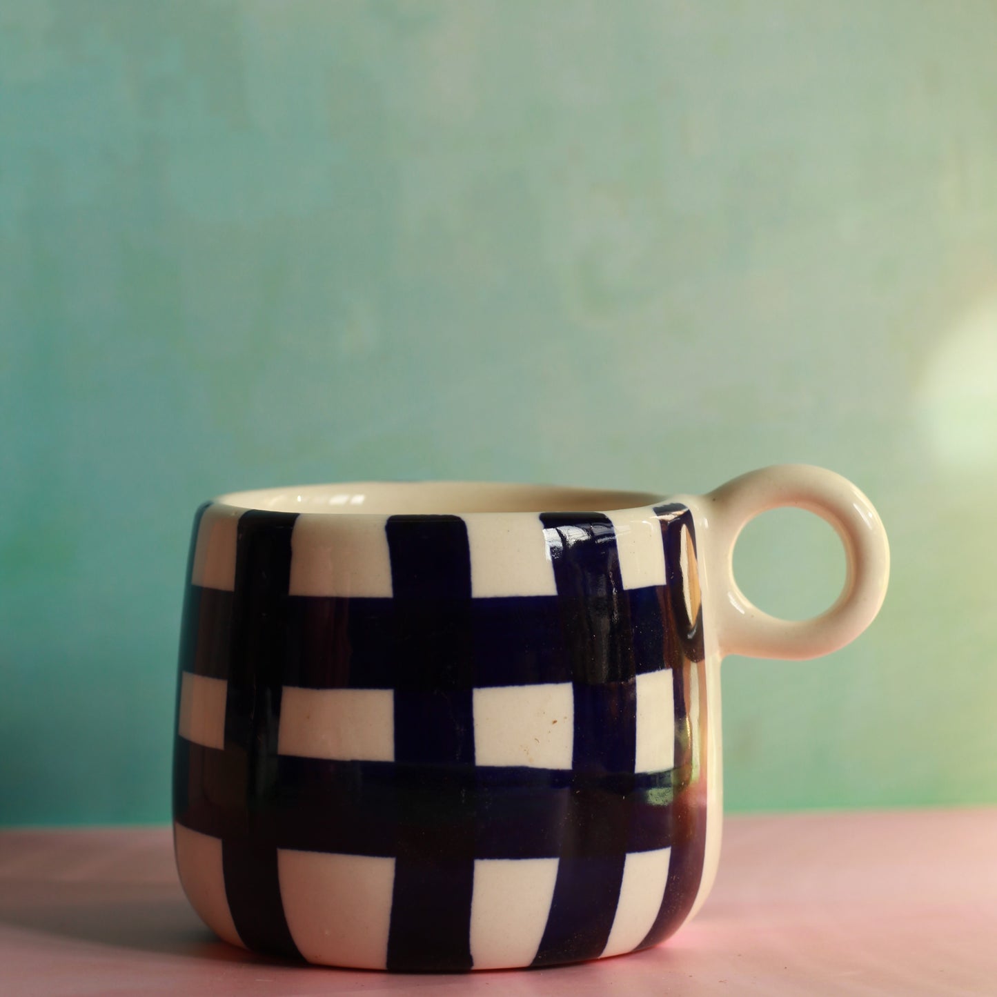 Cute Self Care Cup (Chequered)