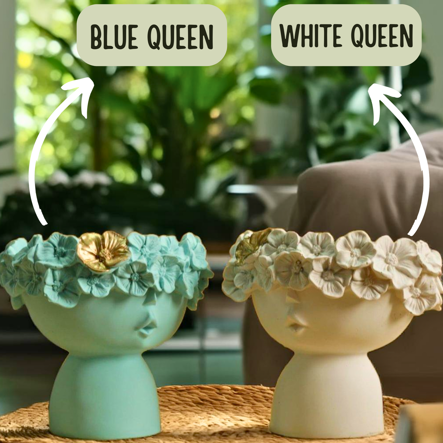 WHITE QUEEN VASE