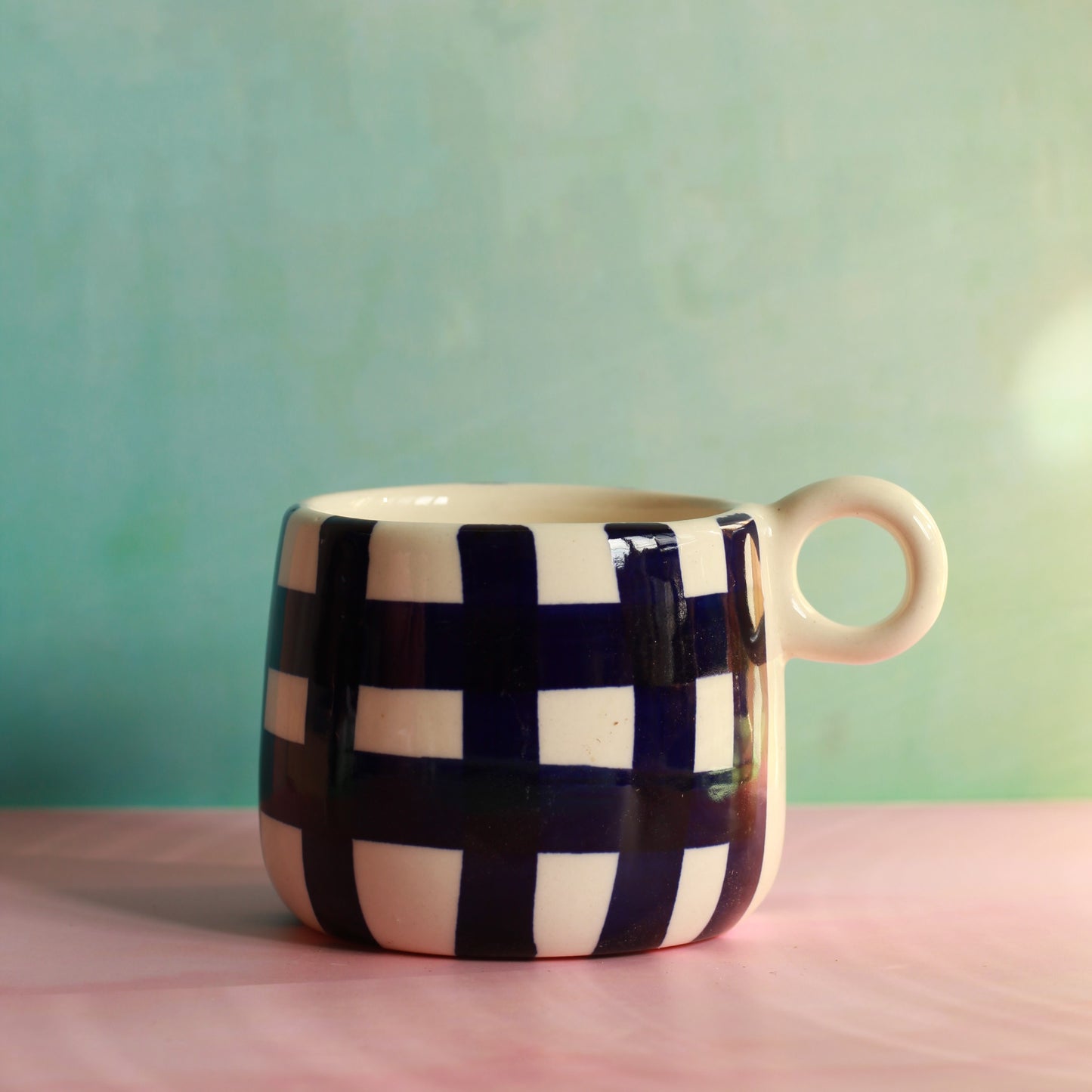 Cute Self Care Cup (Chequered)