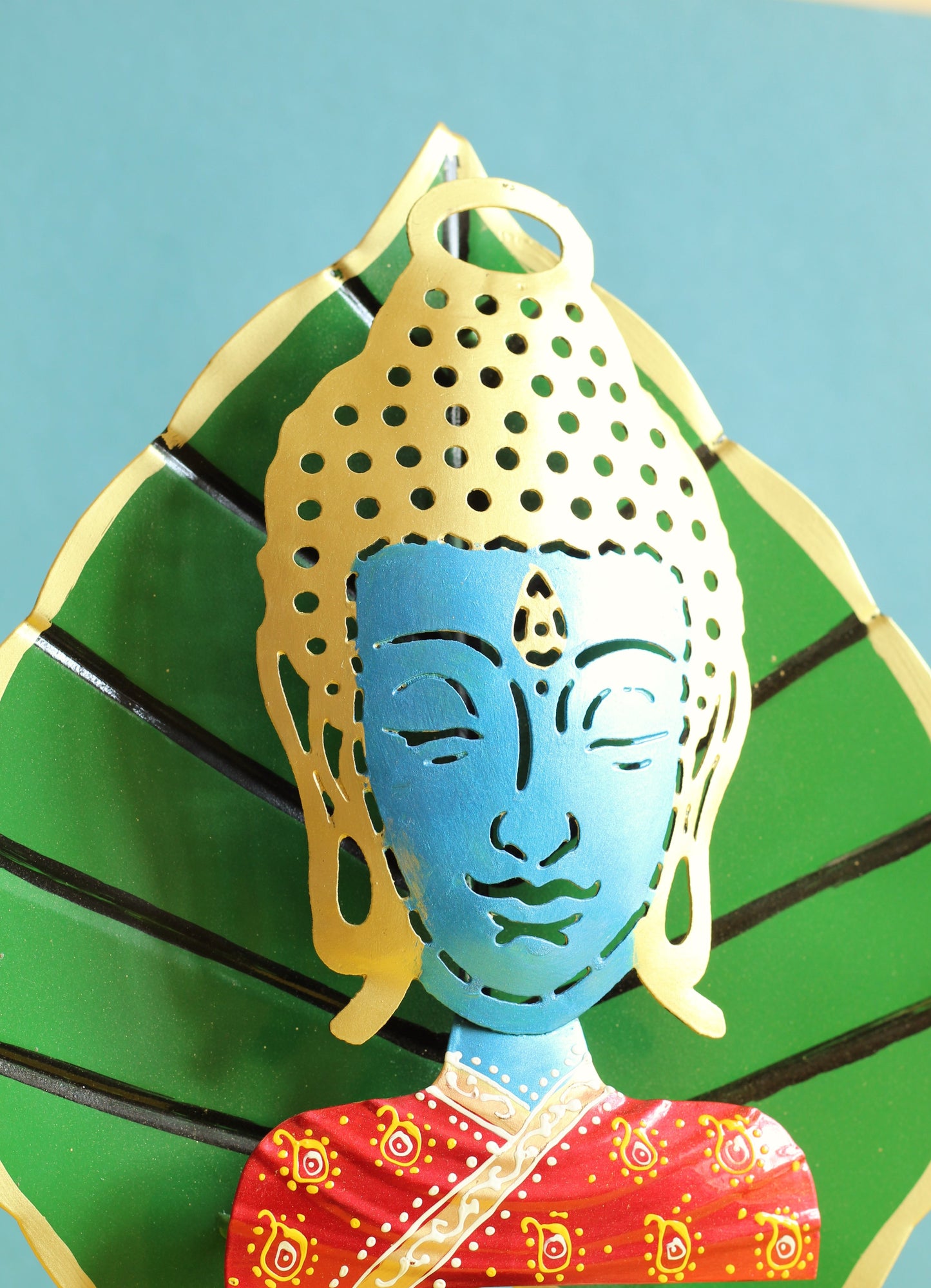 Green Leaf Buddha Candleholder