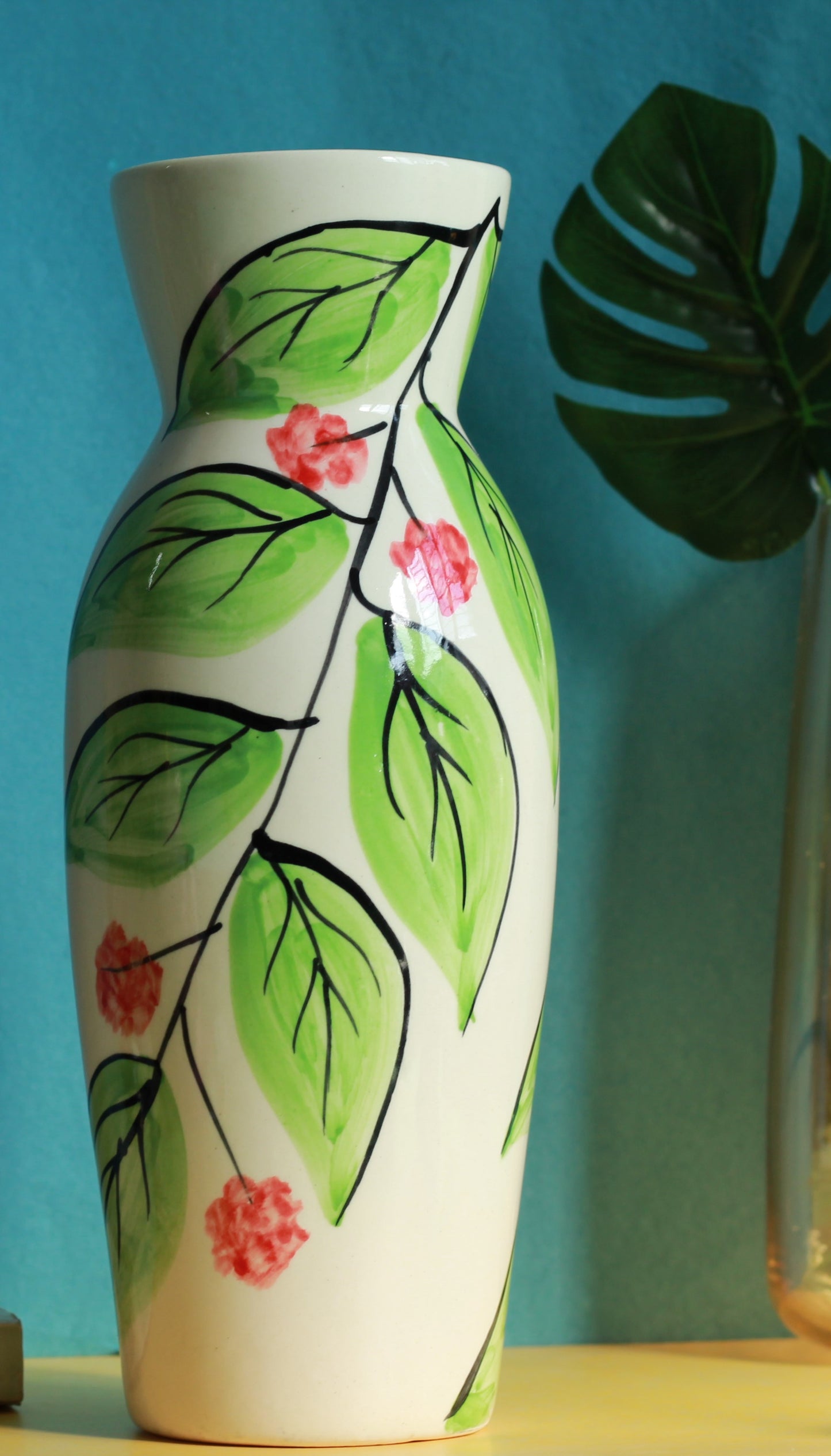Forest Leaves Bottle Vase