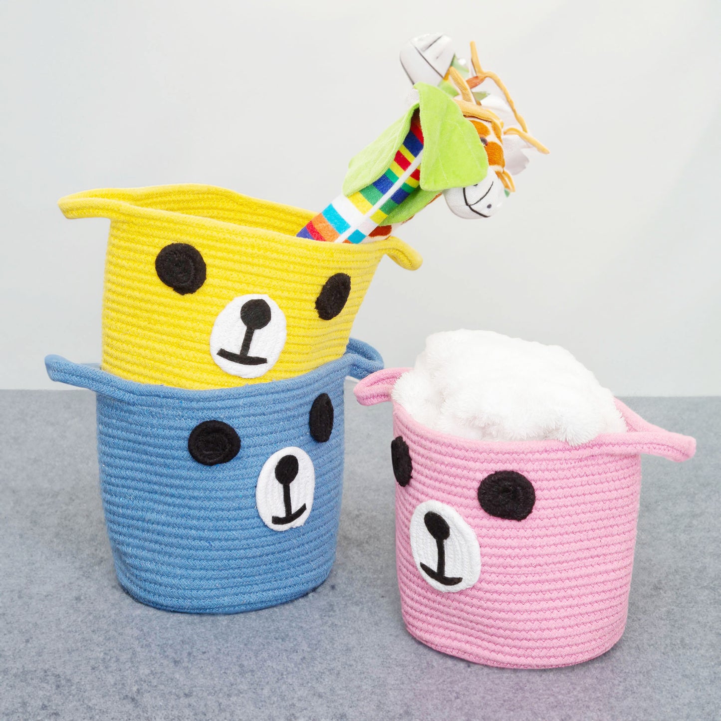 Cute Cartoon Bear Baskets