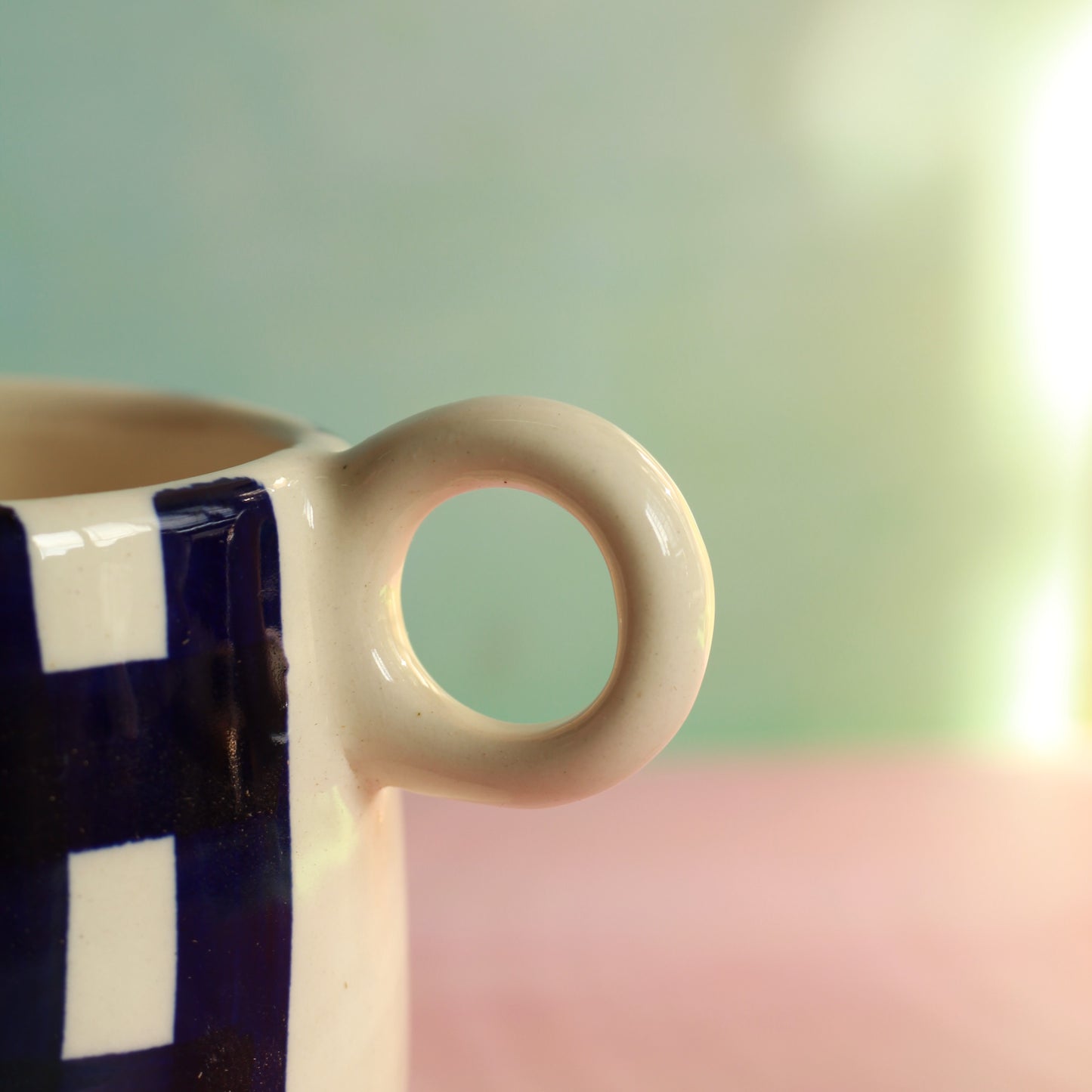 Cute Self Care Cup (Chequered)