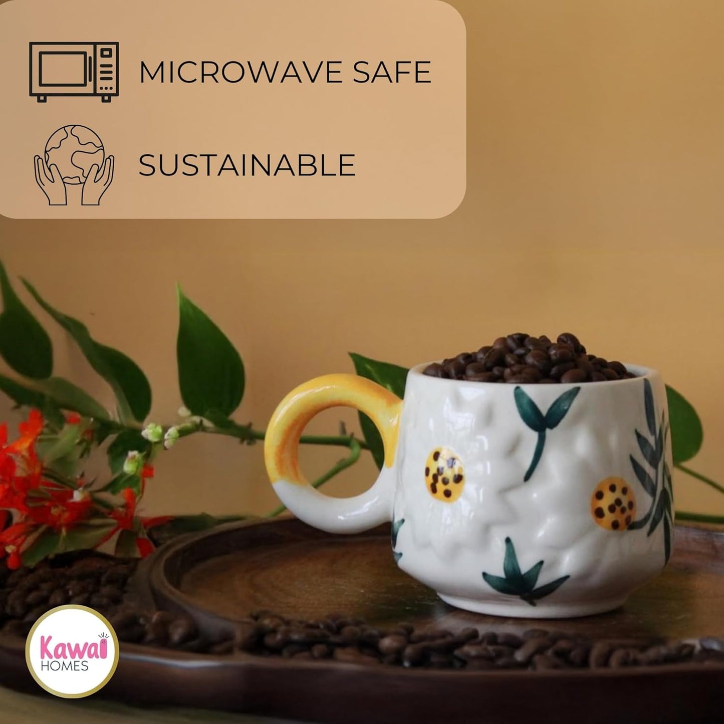 Cute Daisy Sunflower Cup 300 Ml
