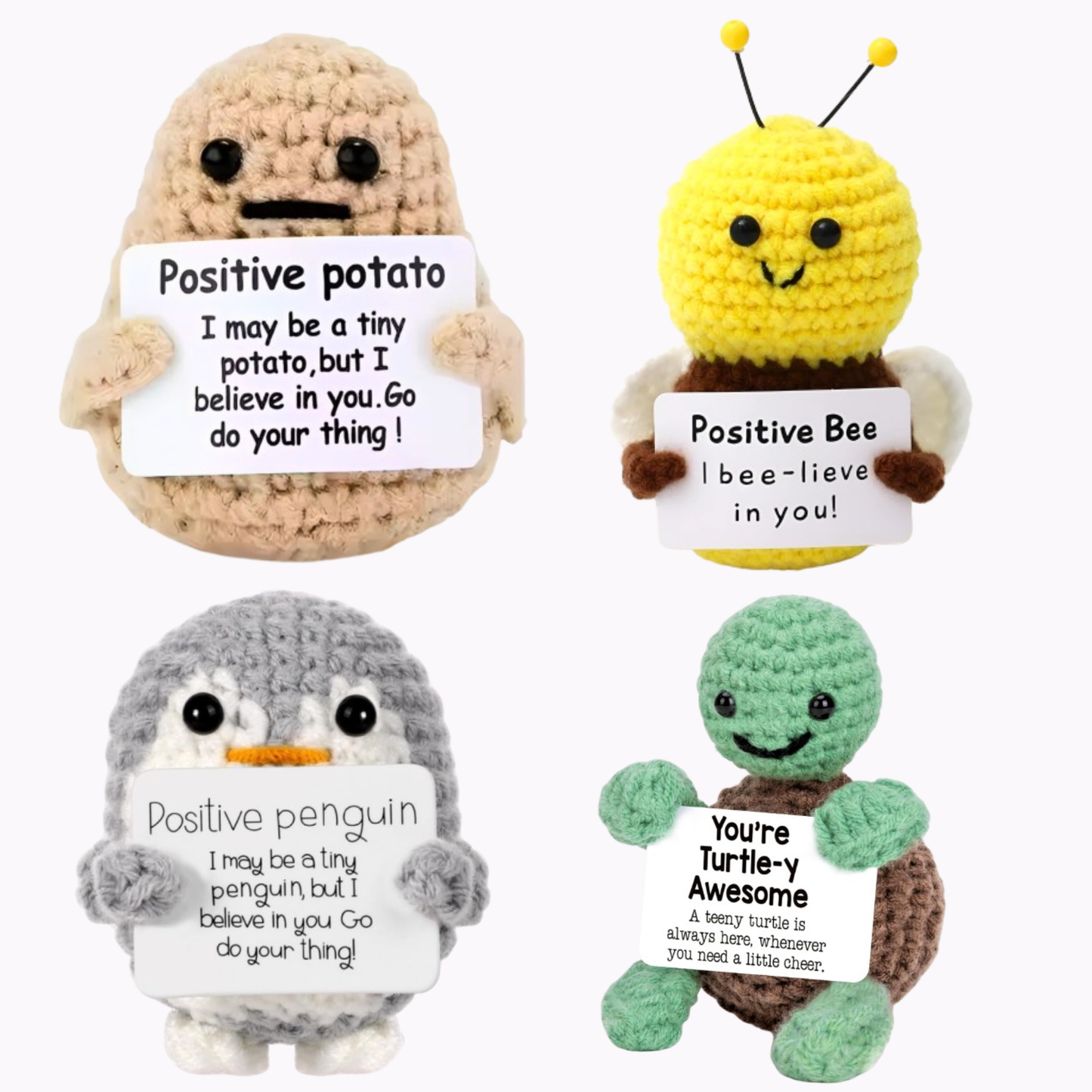 Emotional Support Crochet Family (SMALL FAMILY PACK)