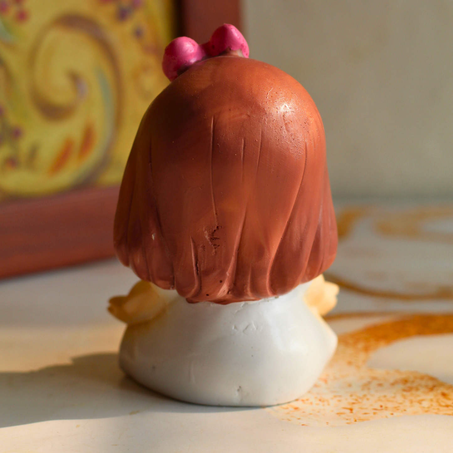 Yoga girl with Deer Lamp Set