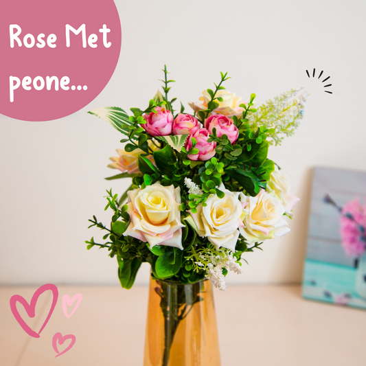 Rose met Peone