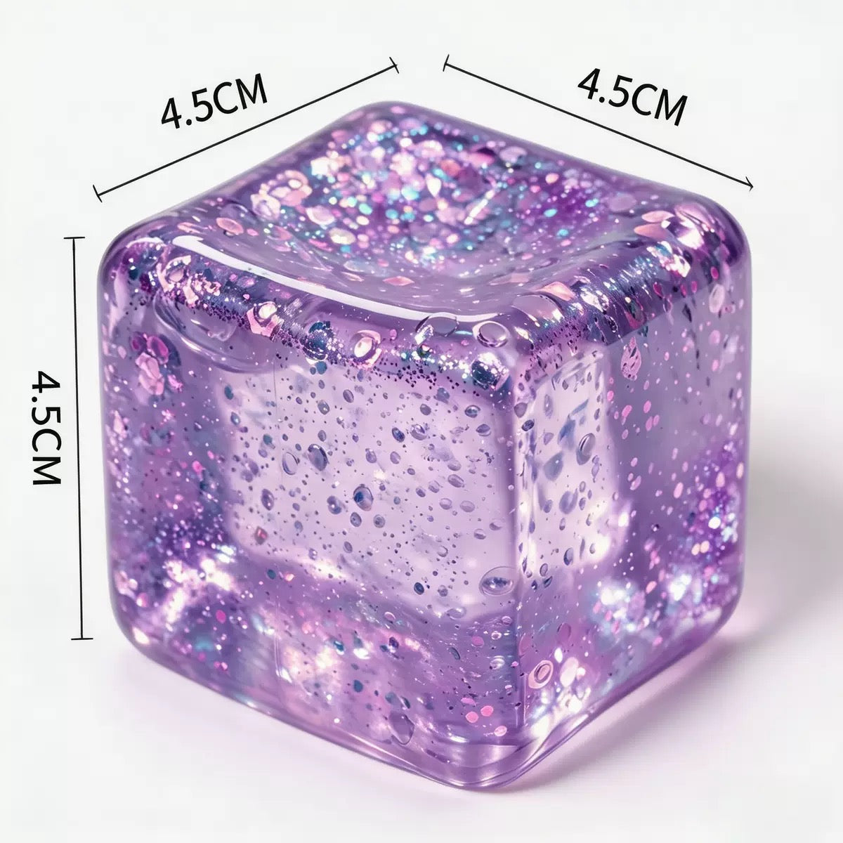 Frosted Purple Cube