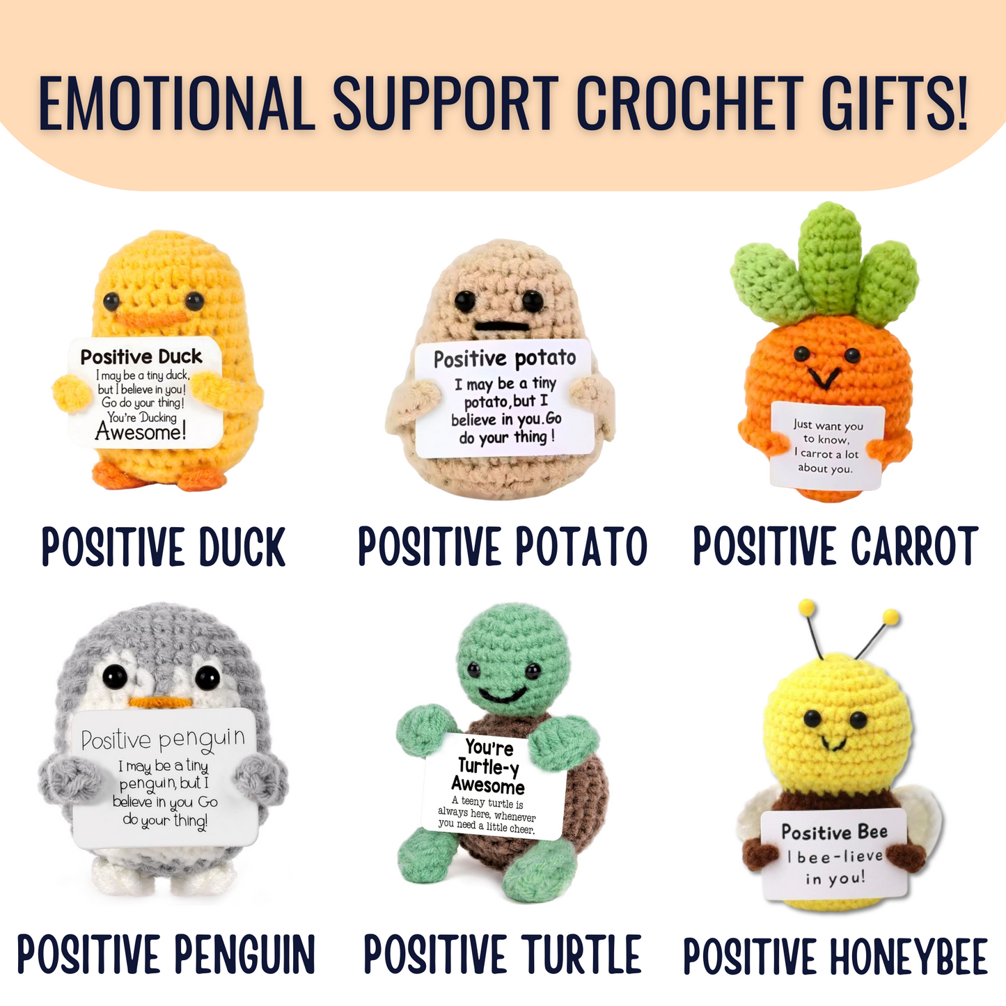 Emotional Support Crochet Family (SUPER VALUE FAMILY PACK)