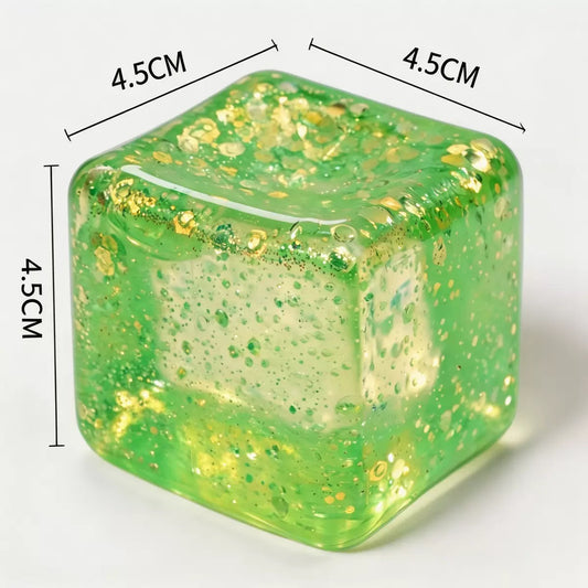 Frosted Green Cube