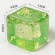 Frosted Green Cube