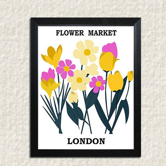 Flower Market Wall art - LONDON