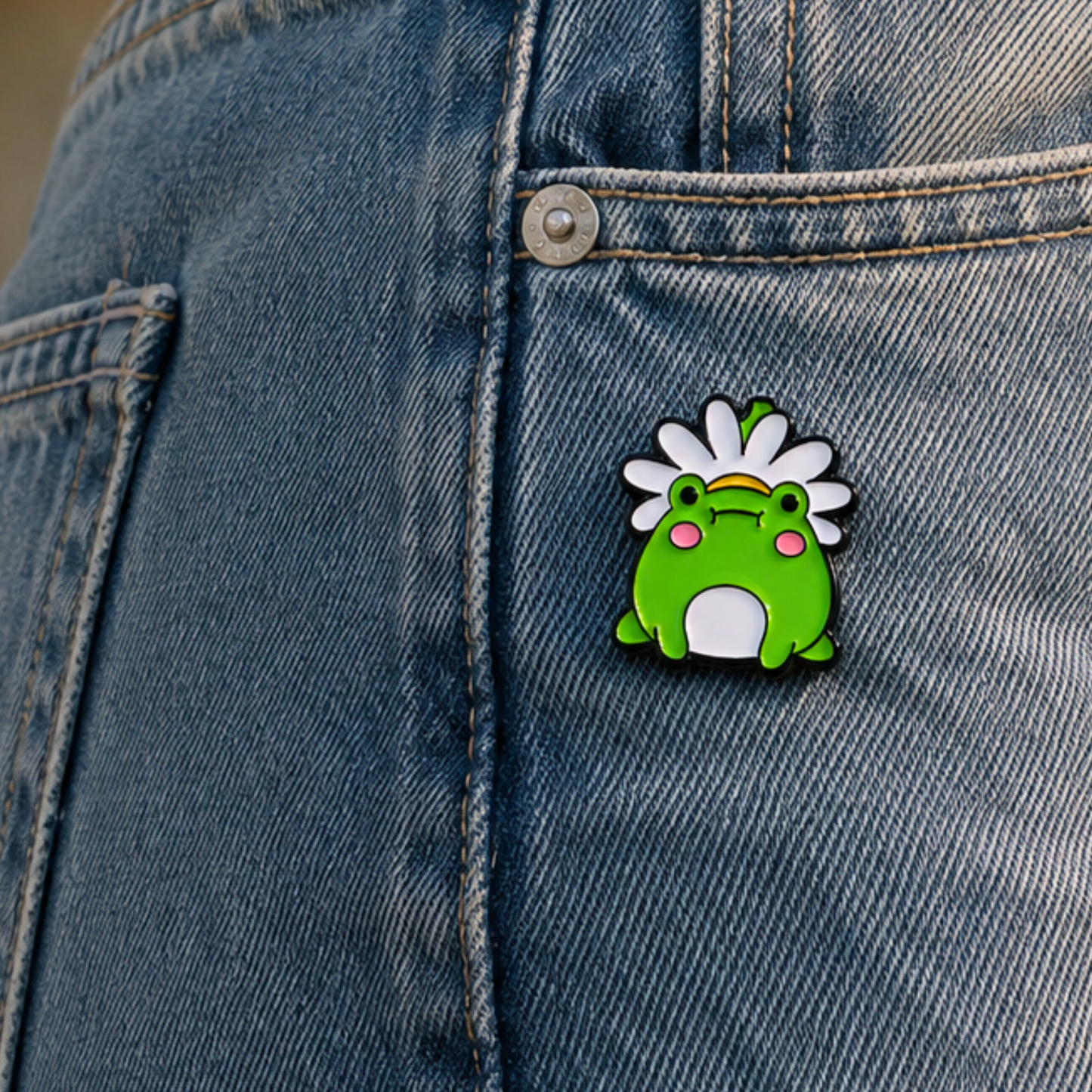 Daisy Flower Frog