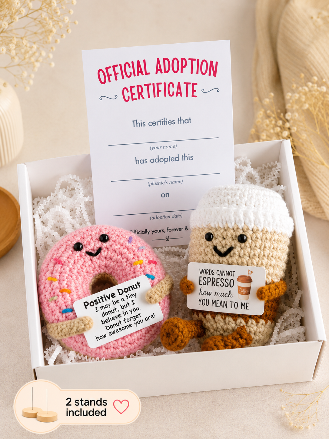 Emotional Support Coffee + Donut Combo (Just launched)