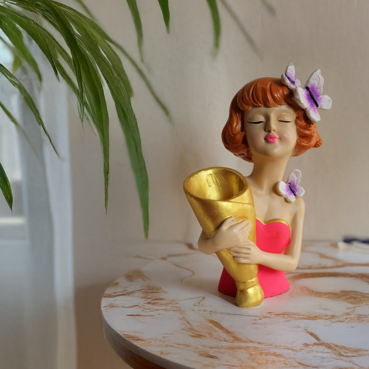 Scottish Girl with Bouquet