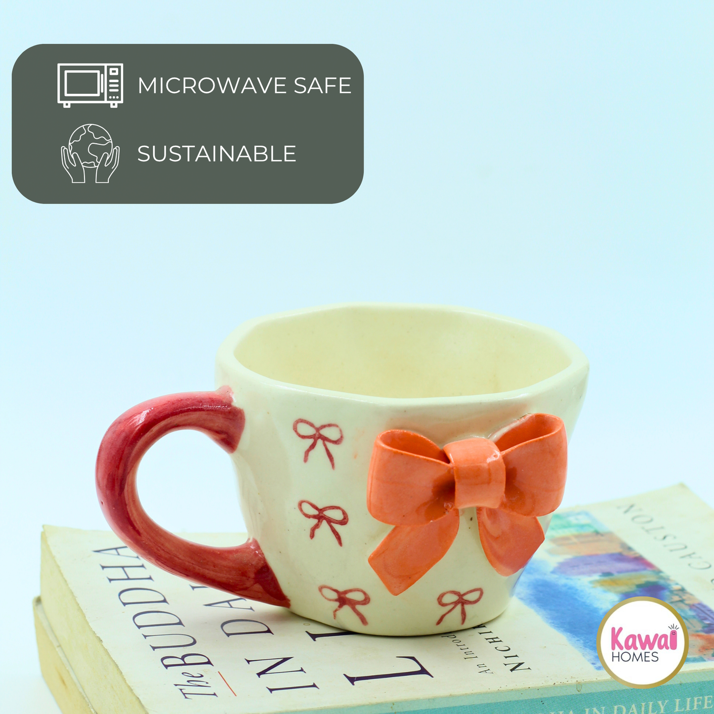 3D Pink Bow Cup