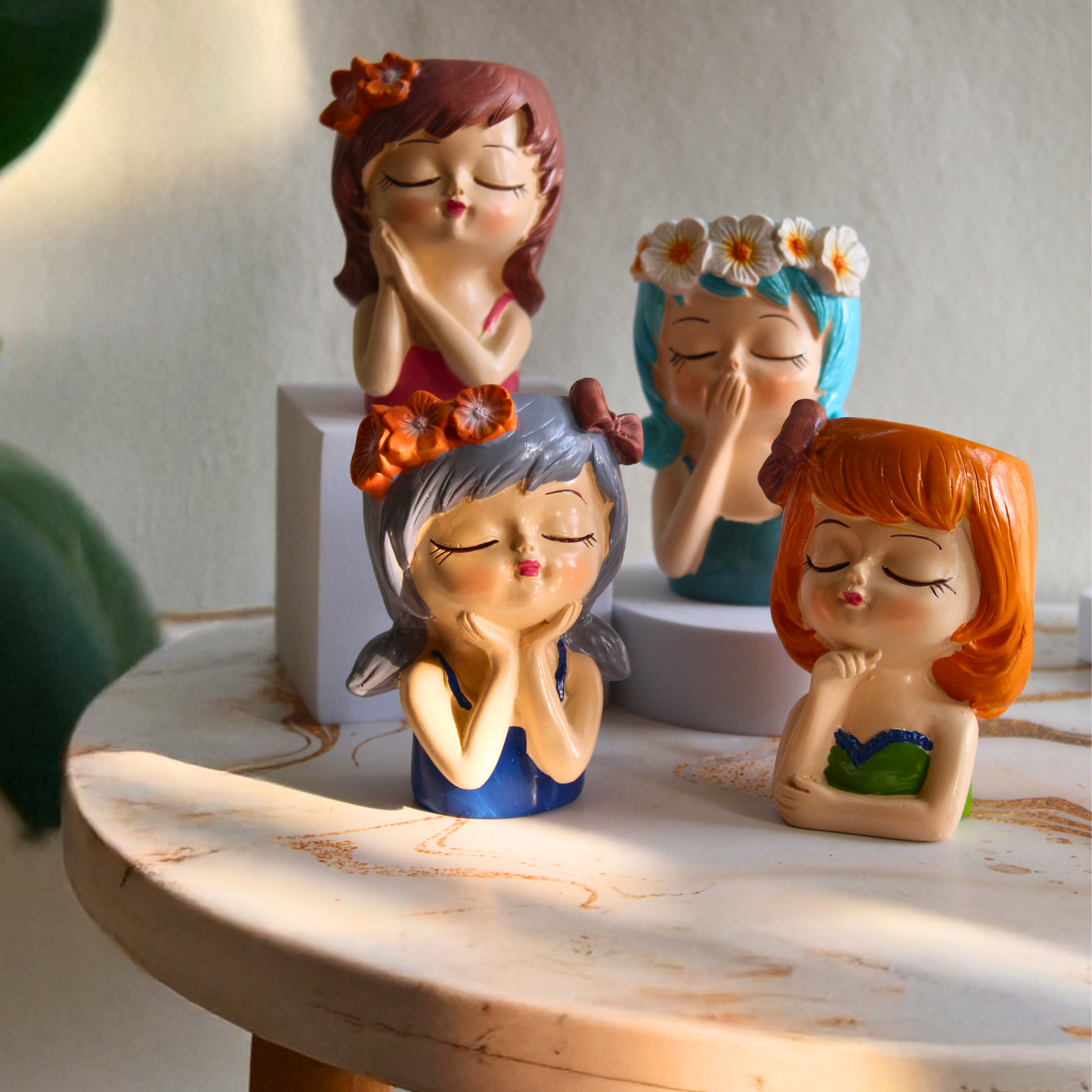 Four Pretty Girls- Planter Showpiece & Planter (No plants included)