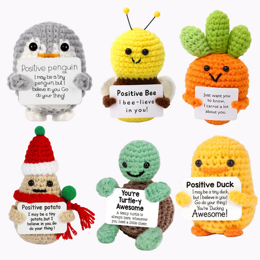 Emotional Support Crochet Family (WINTER FAMILY PACK)