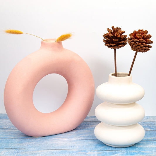 Wiggly & Pink Donut Vase