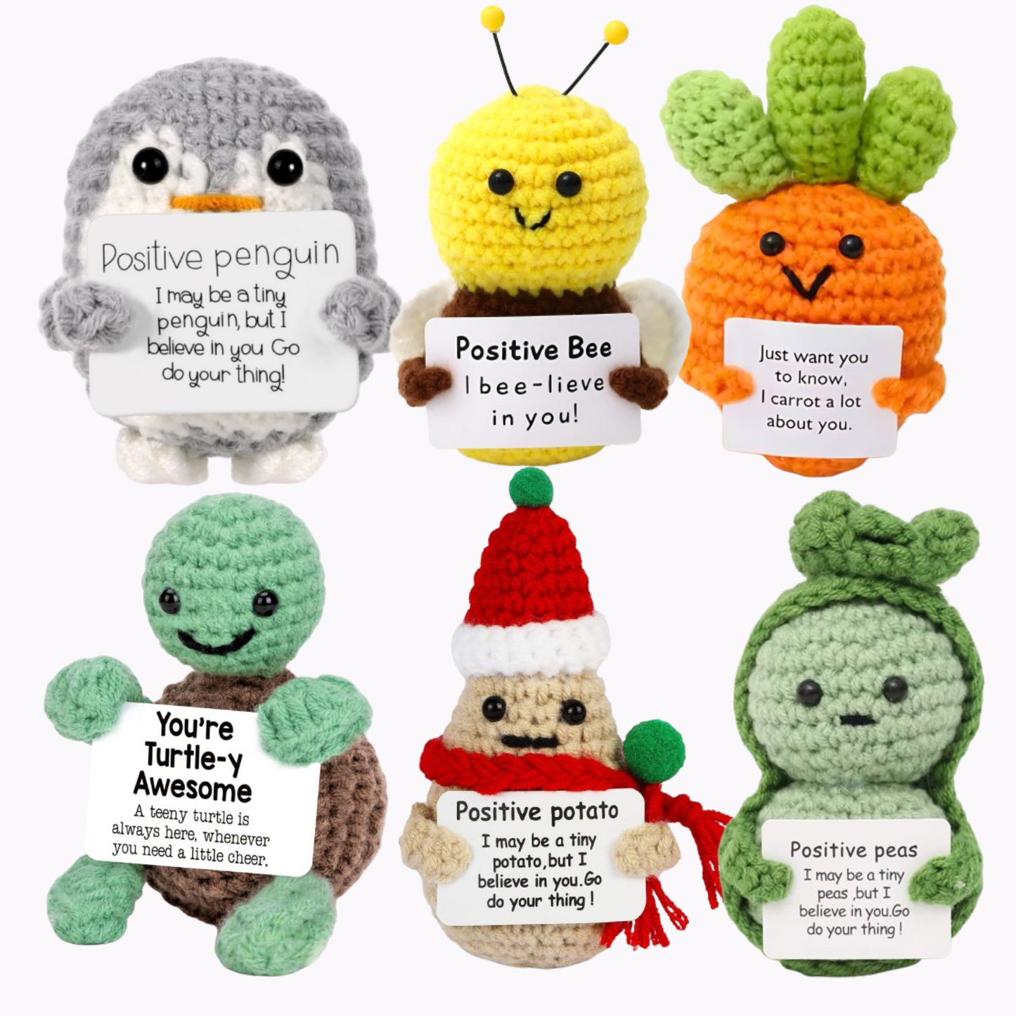 Emotional Support Crochet Family (WINTER FAMILY PACK)