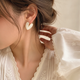 Vanilla Heart Studs