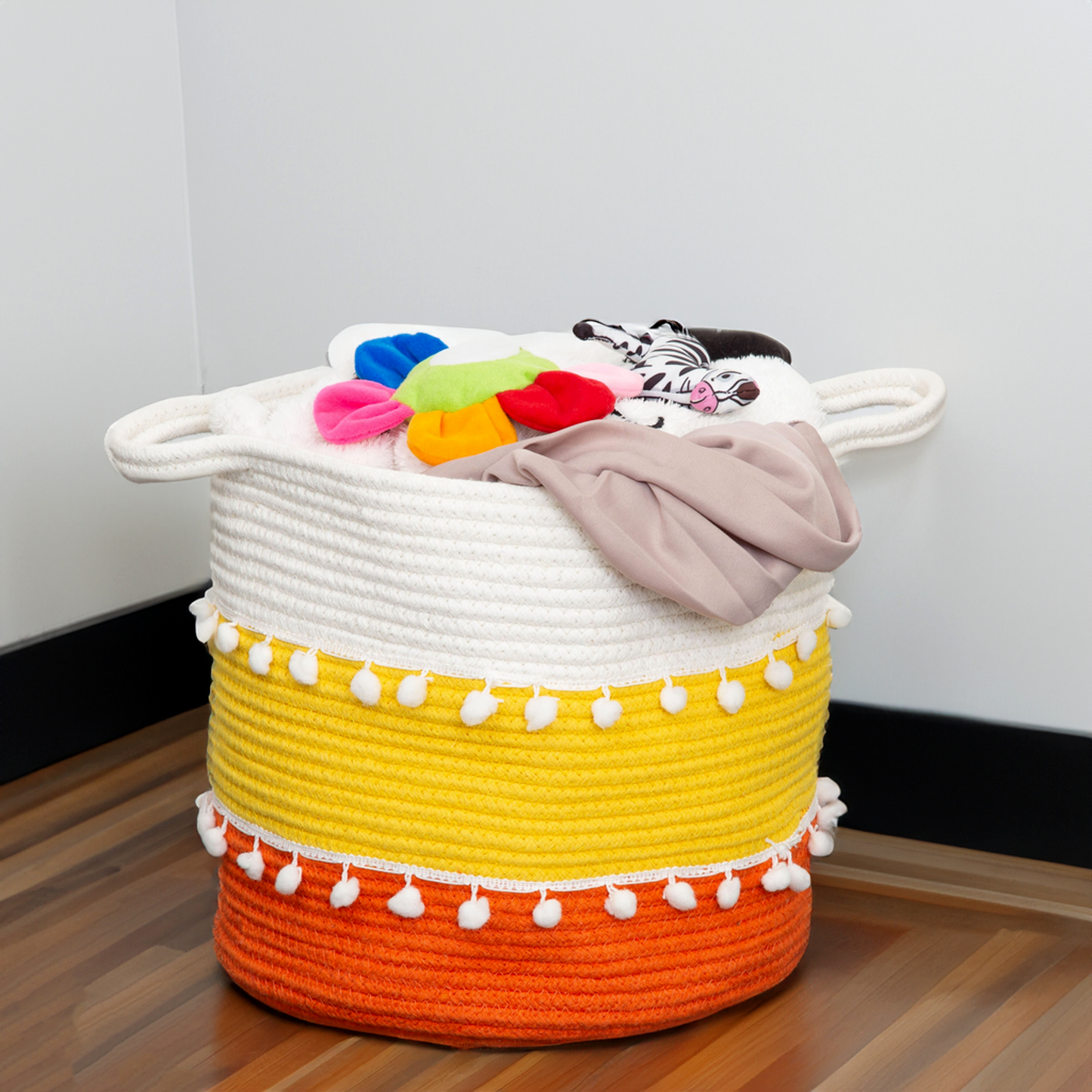 Happy Rainbow Laundry Basket