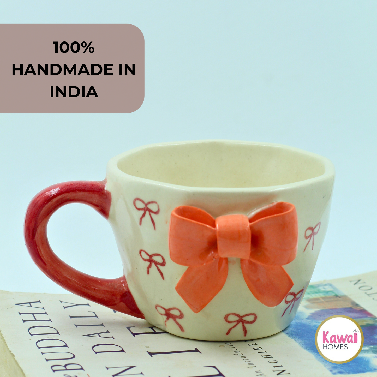 3D Pink Bow Cup