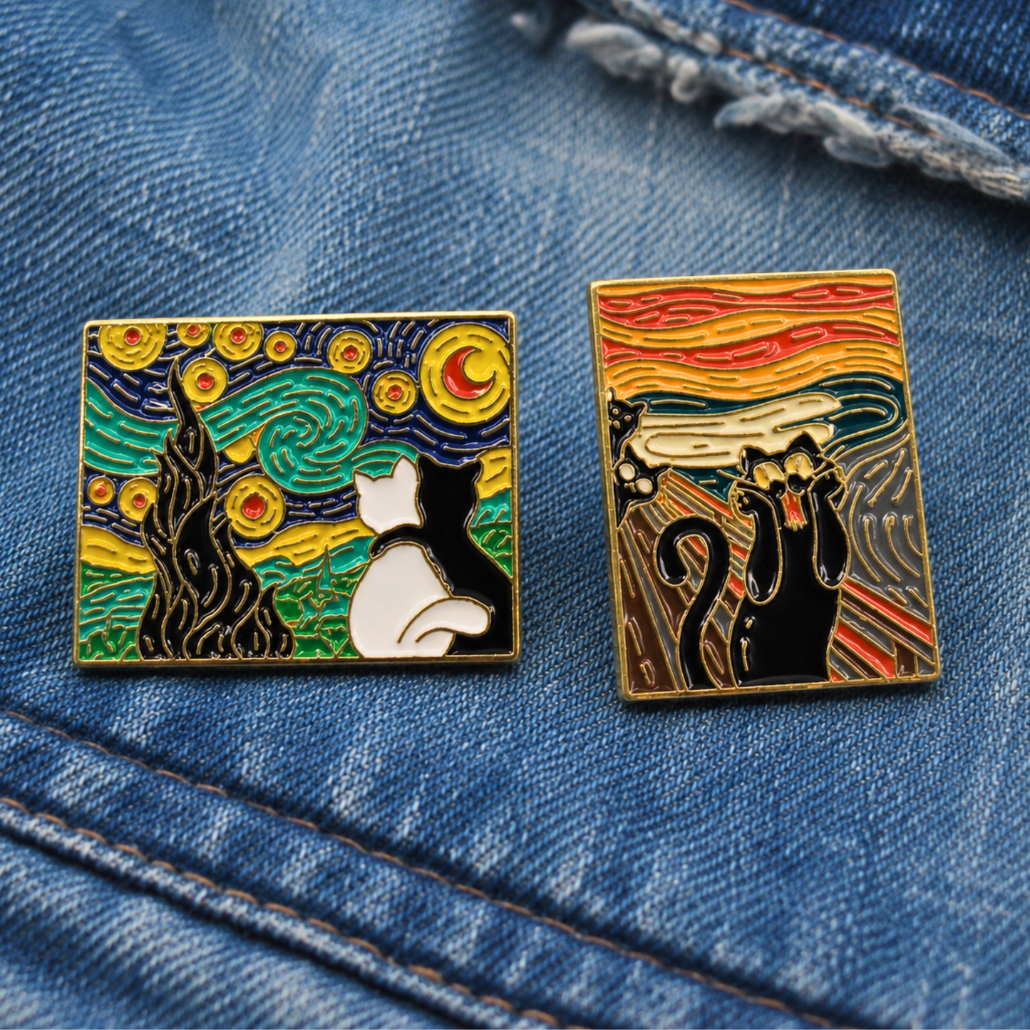 Van Gogh's Cat Duo