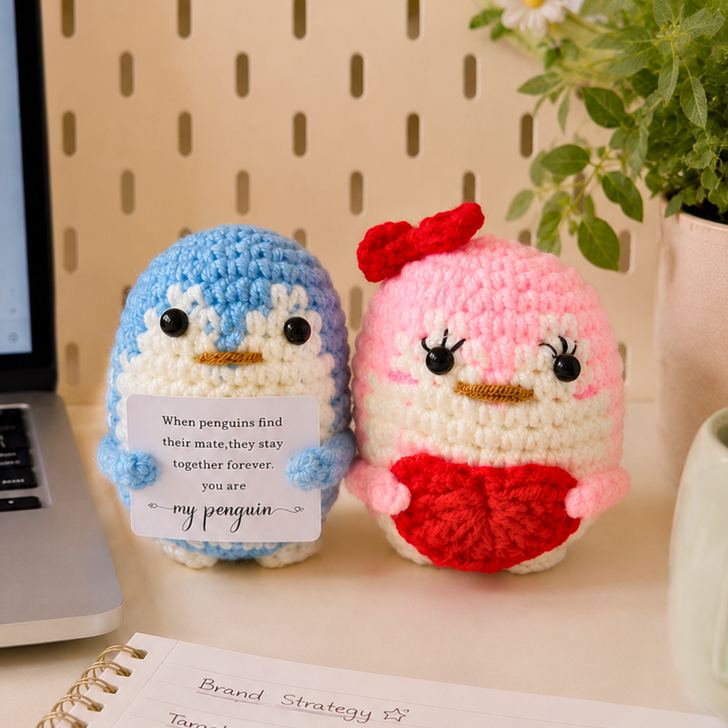 Emotional Support Crochet Penguin (100+ bought in past month)