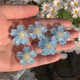 Blue Hair Clip Set of 5