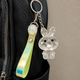 Cute Glass bunny Keychain