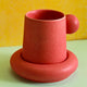 Pink Nordic Mug Saucer Set