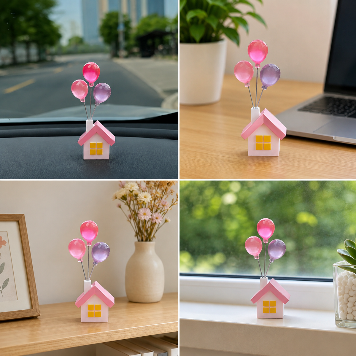 Up Balloon House (Pink)