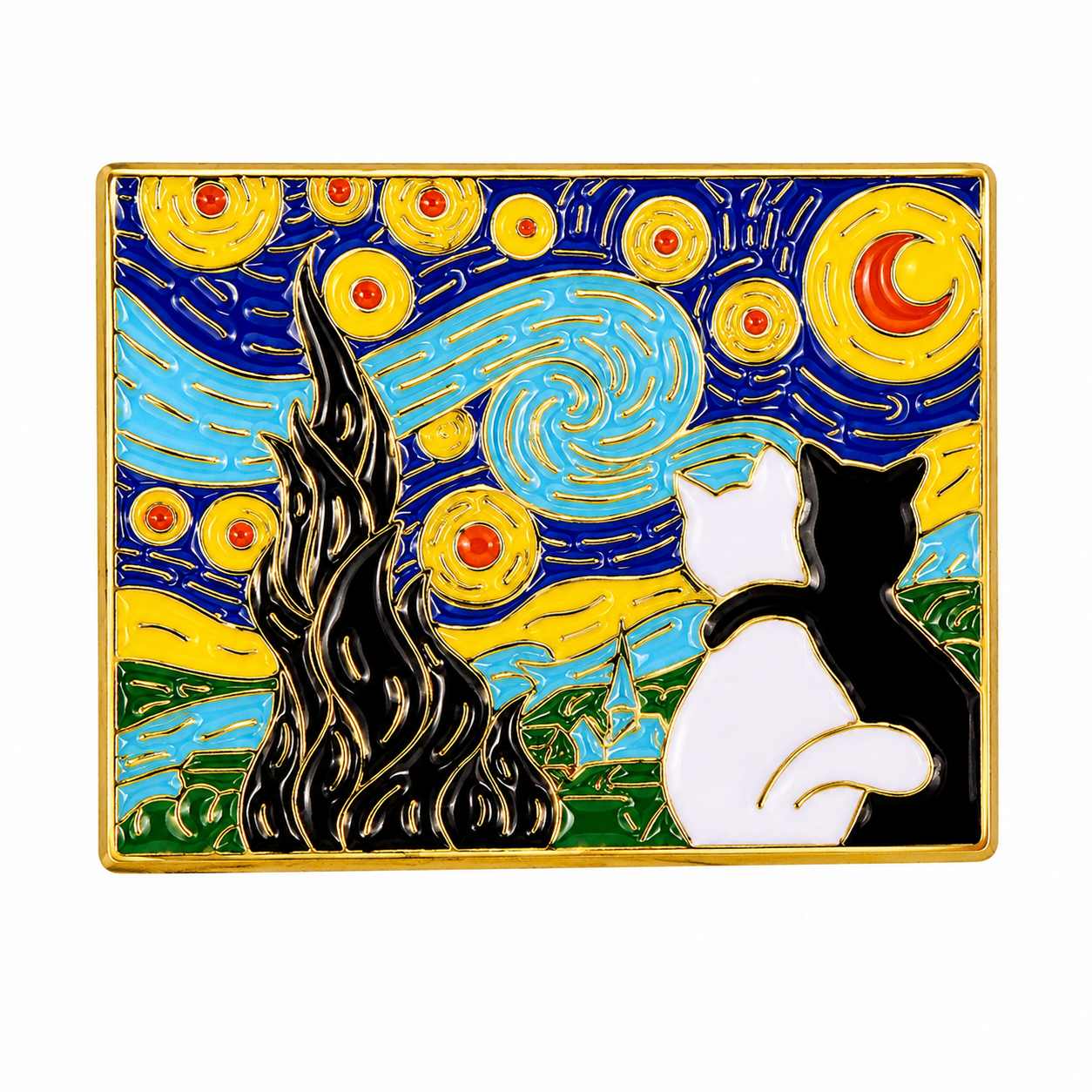Van Gogh Couple Cat