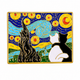 Van Gogh Couple Cat