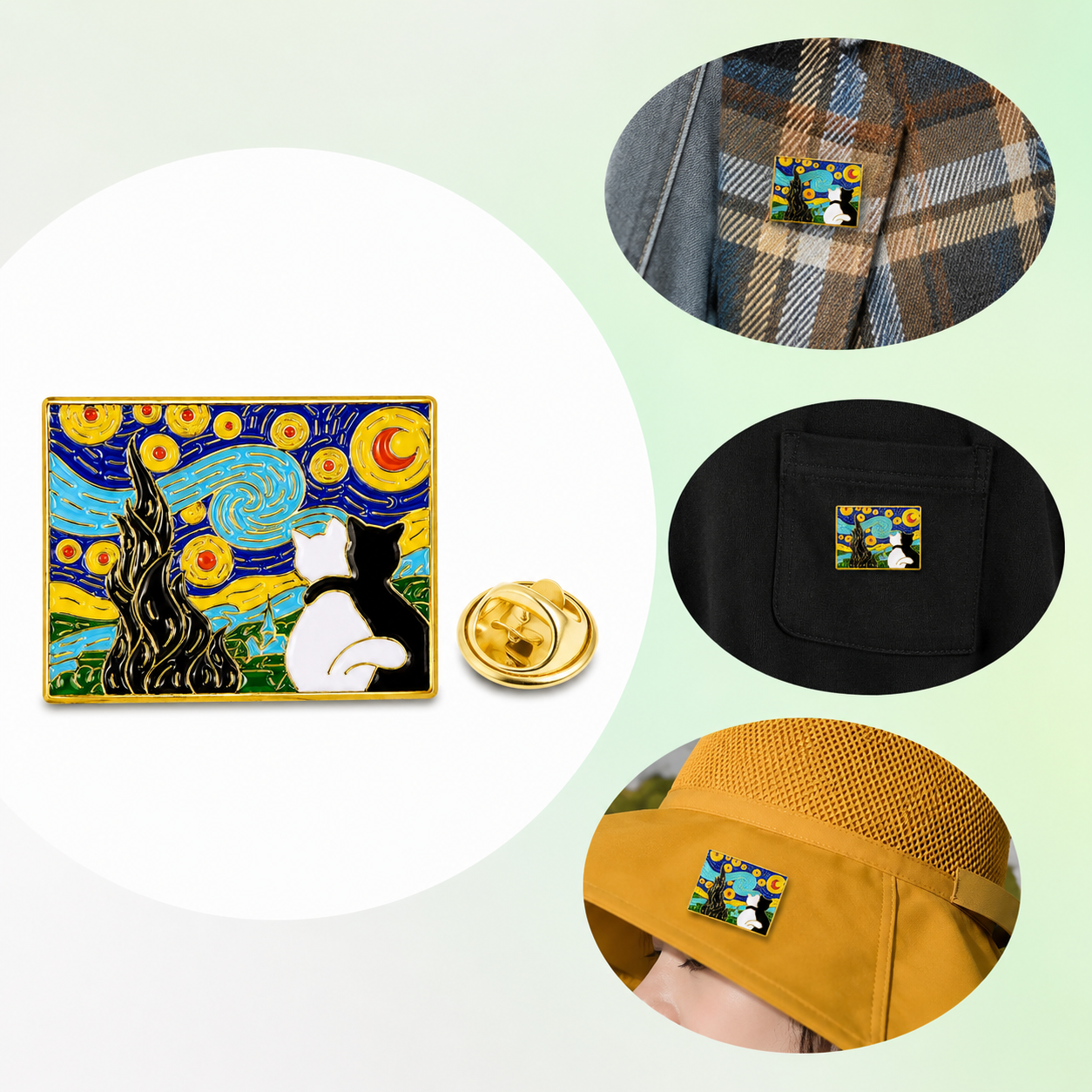 Van Gogh Couple Cat