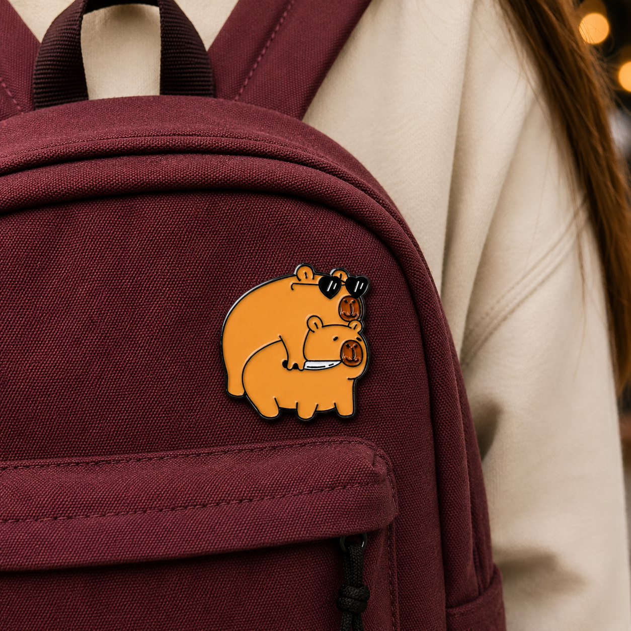 Capybara Hug with Knife