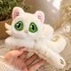 Plush Hair Cat Clip