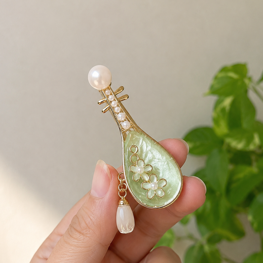 Green Pearl Flower Pipa
